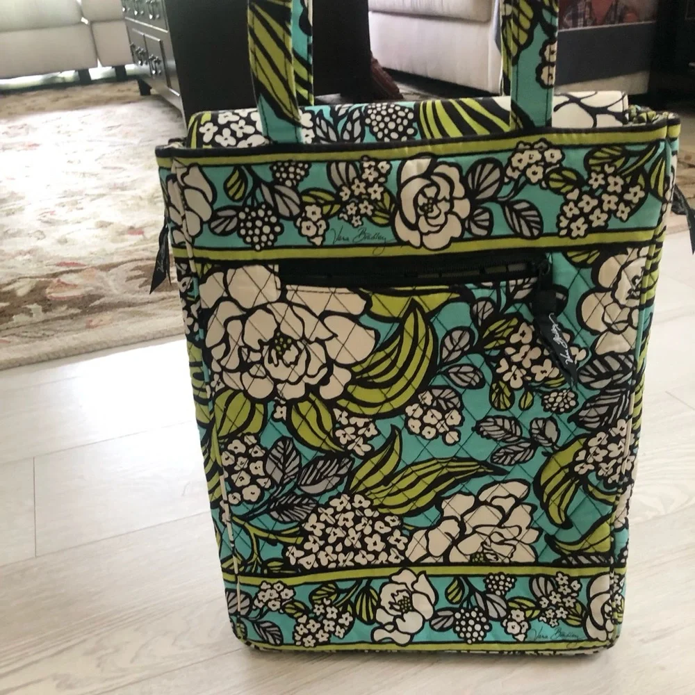 Vera Bradley “Island Blooms” Laptop Padded Multi Pocket Tote Bag